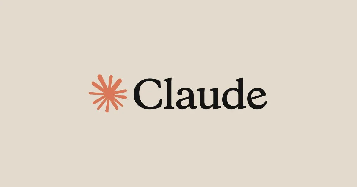 Claude logo on a warm beige background