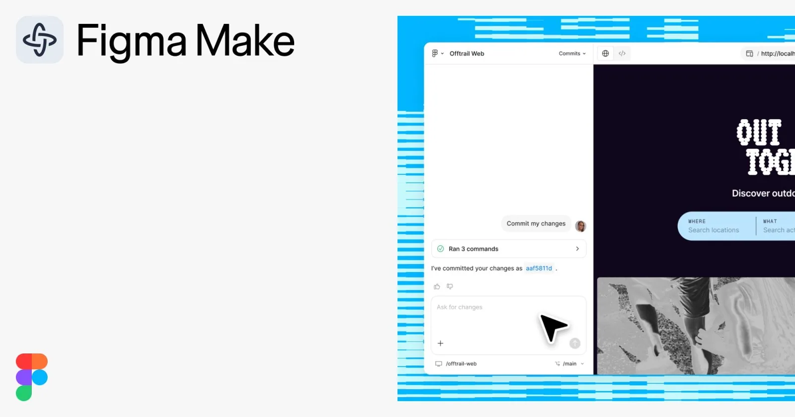 Figma Make turning a prompt into an interactive website