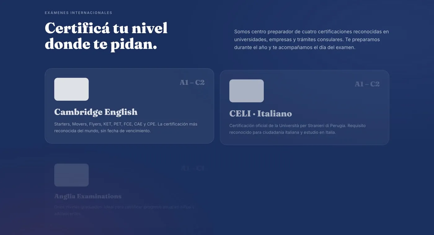 Everbright: certificaciones internacionales Cambridge y CELI