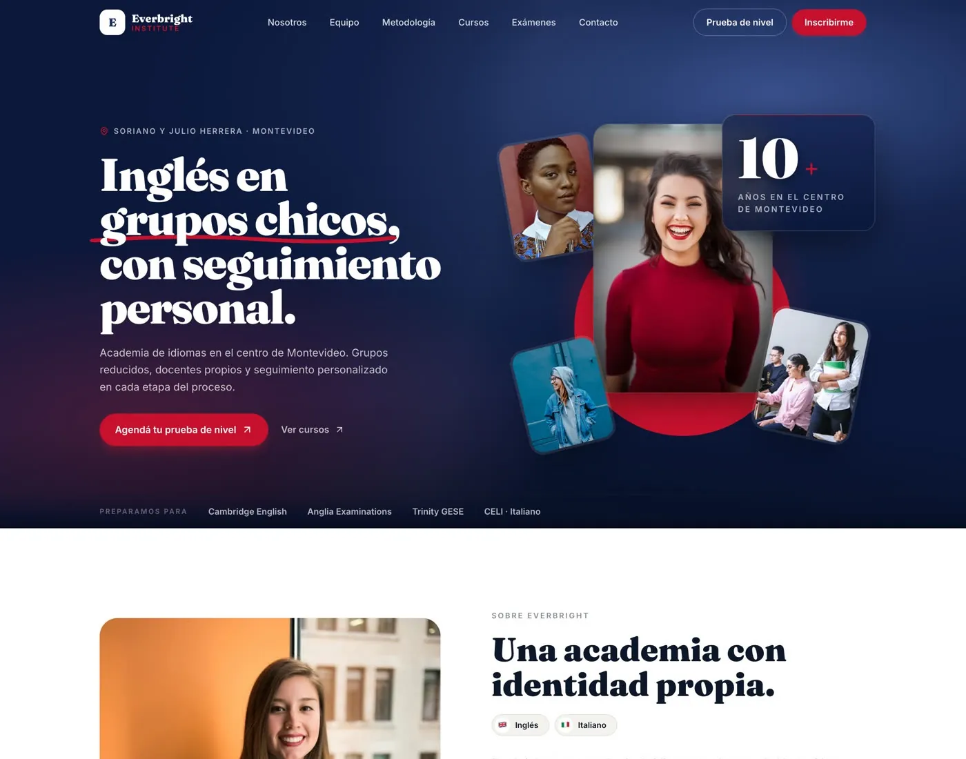 Everbright hero: inglés en grupos chicos, con seguimiento personal