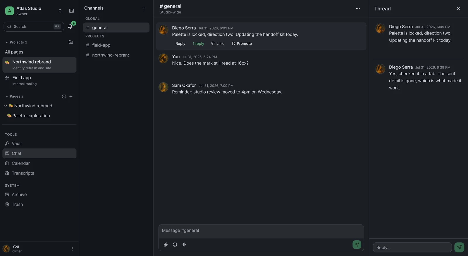 Tropos: chat del proyecto
